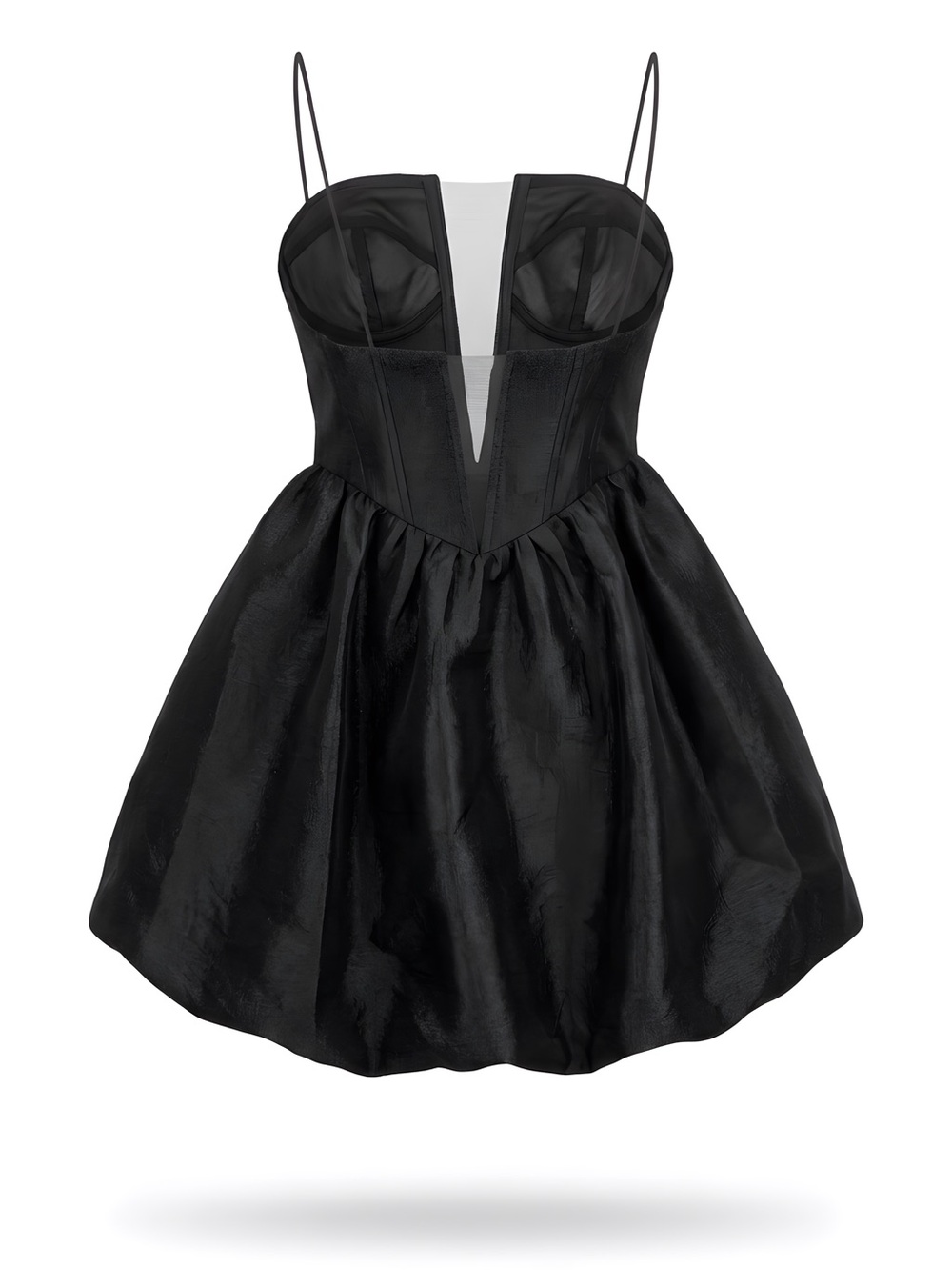 Elegant Black Strapless Formal Dress